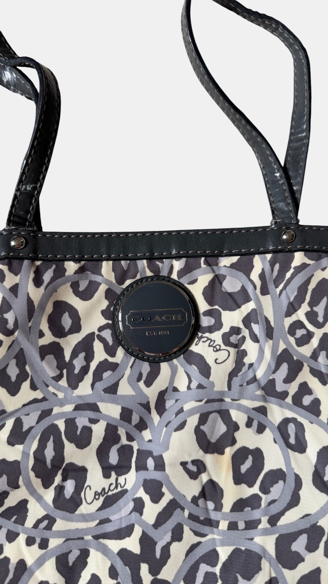 Vintage Coach Schultertasche Leo