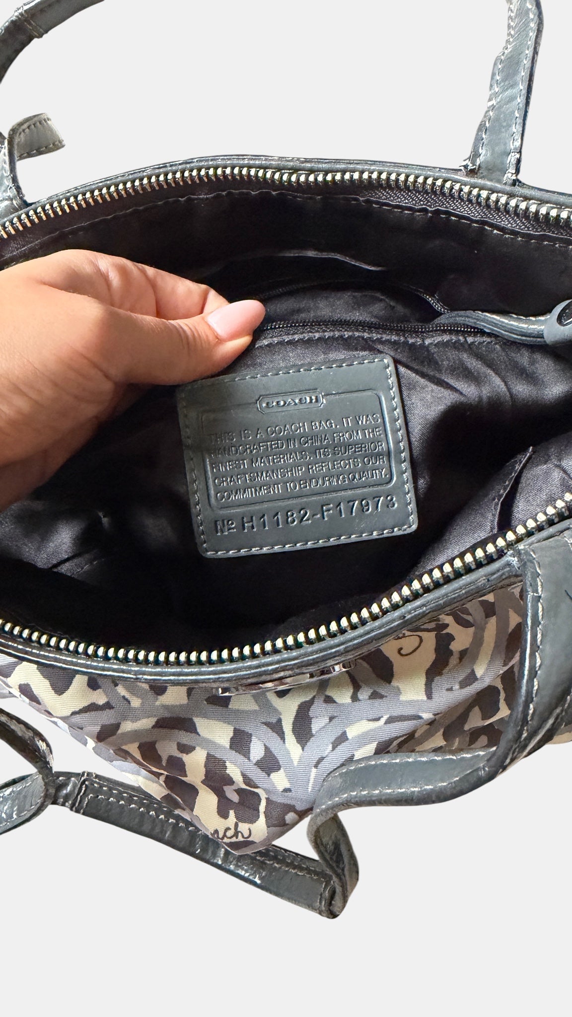 Vintage Coach Schultertasche Leo