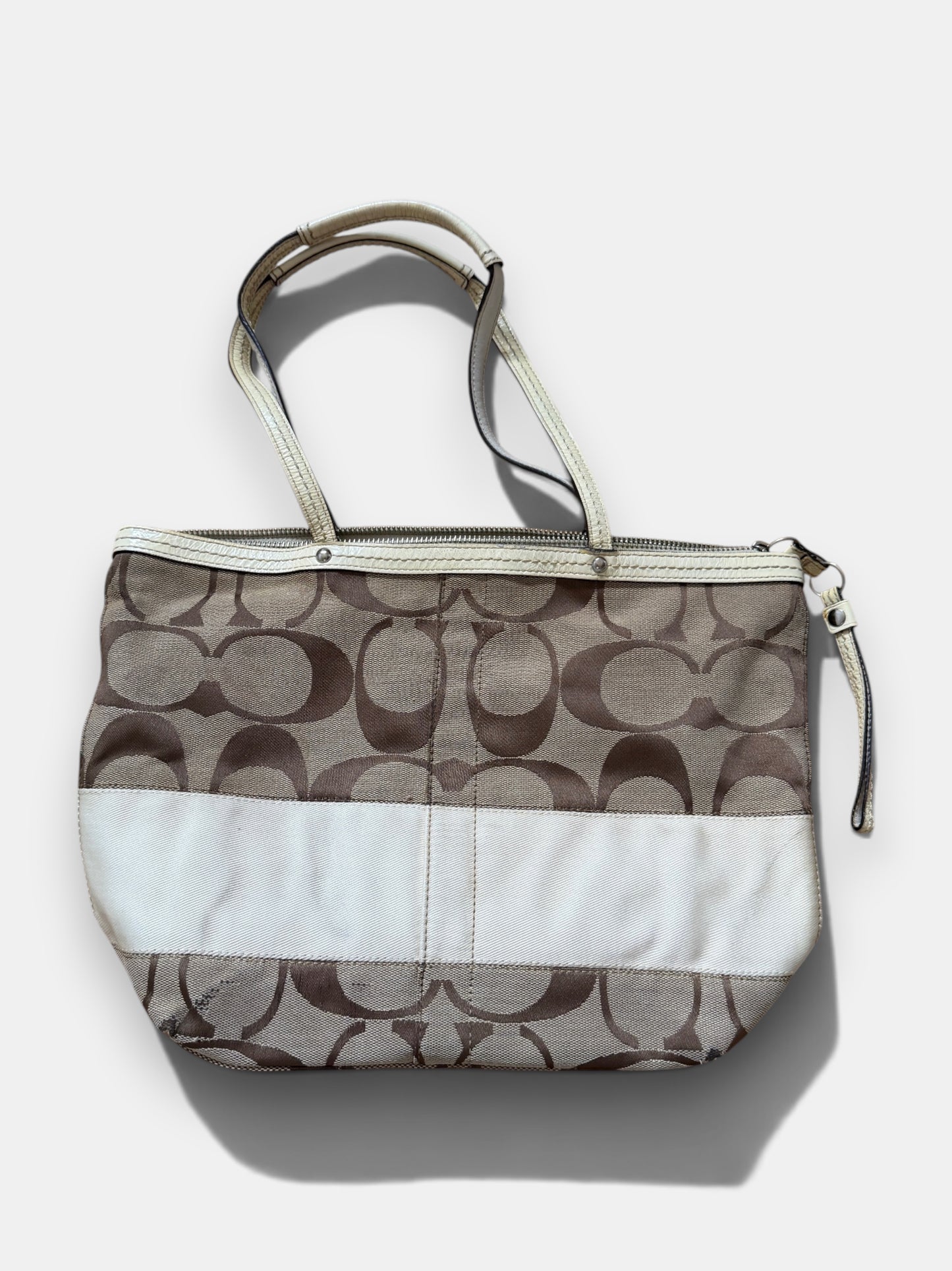 x Vintage Coach Signature Tote Bag – Braun & Creme