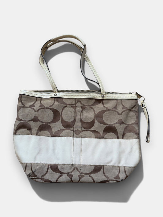 x Vintage Coach Signature Tote Bag – Braun & Creme