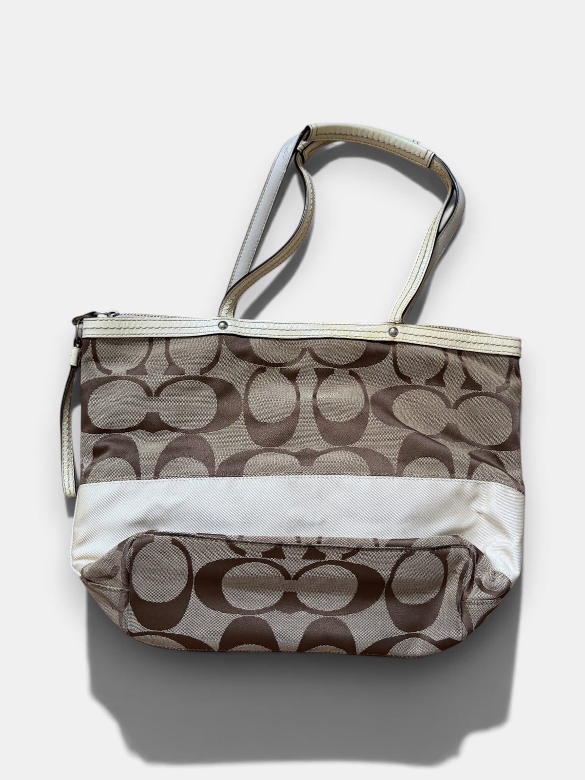 x Vintage Coach Signature Tote Bag – Braun & Creme