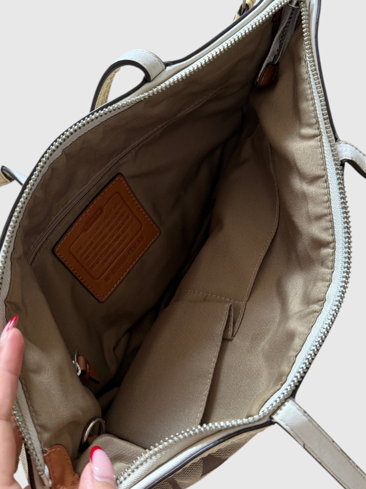 x Vintage Coach Signature Tote Bag – Braun & Creme