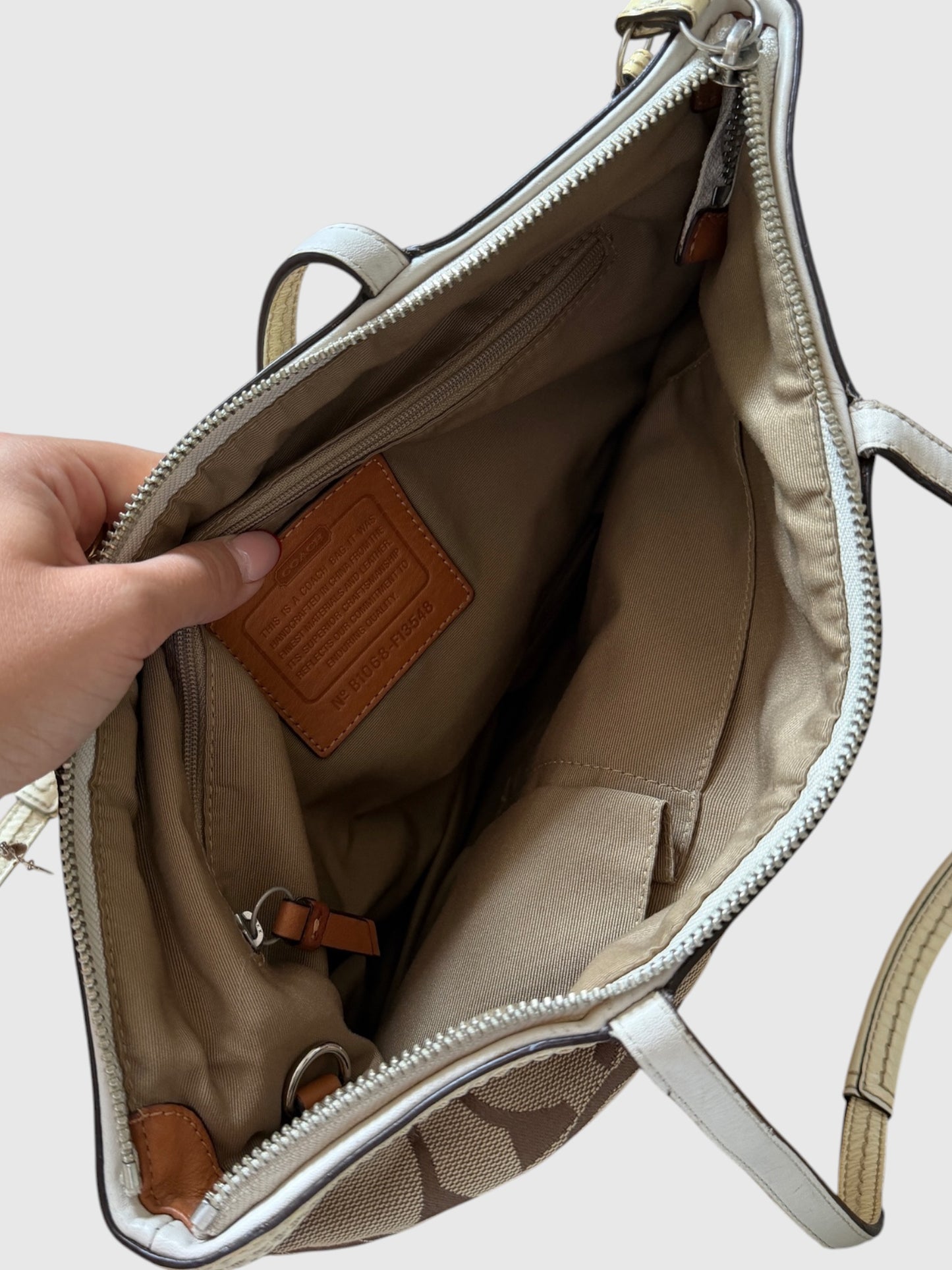 x Vintage Coach Signature Tote Bag – Braun & Creme