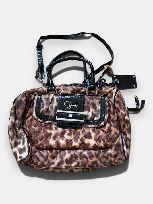 Vintage Guess Leo Handtasche – Braun & Schwarz