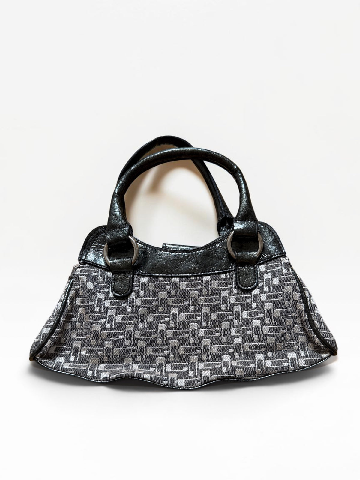 Vintage Guess Mini Handtasche Schwarz Grau