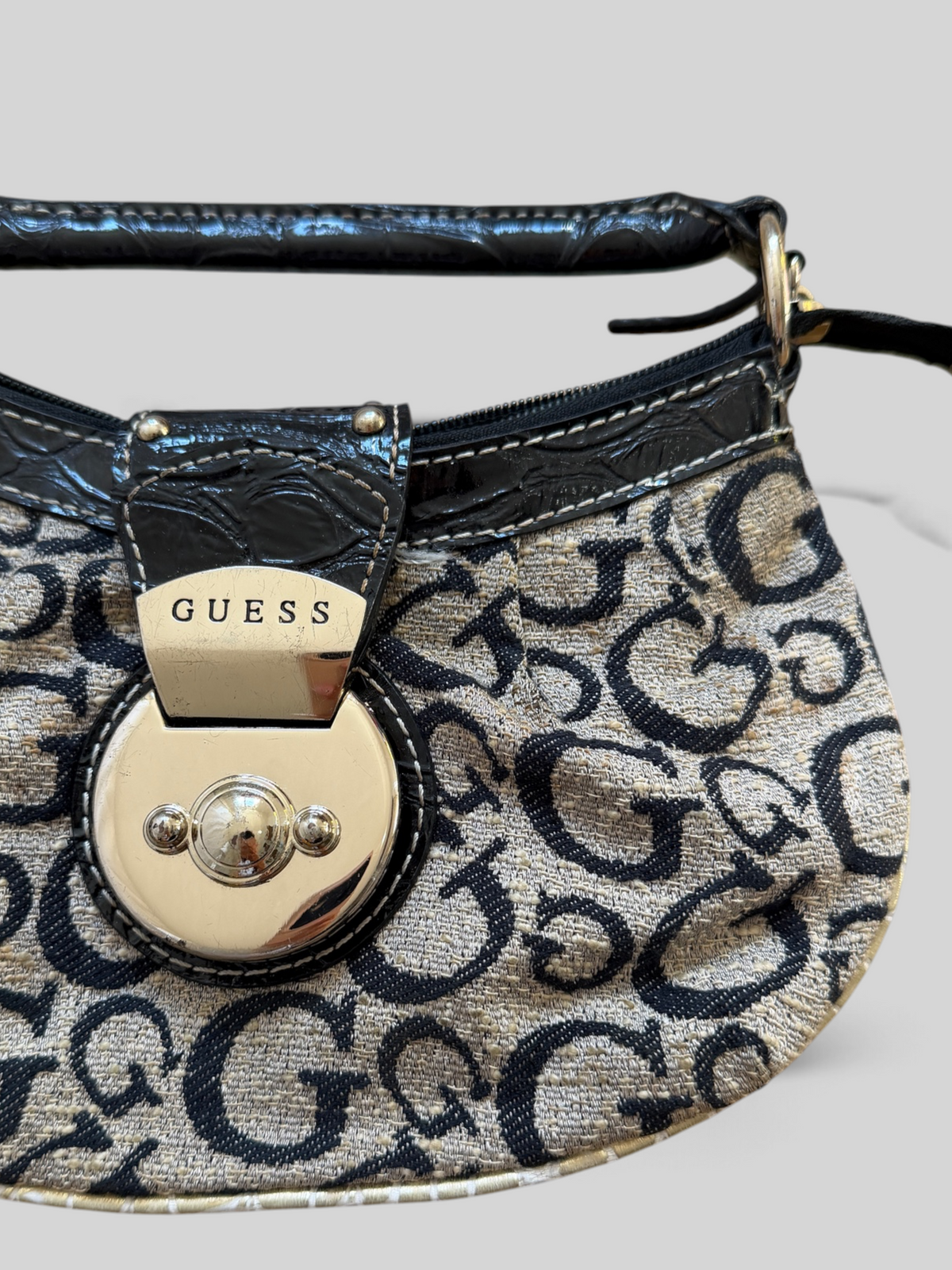 Vintage Guess Mini Monogram Handbag