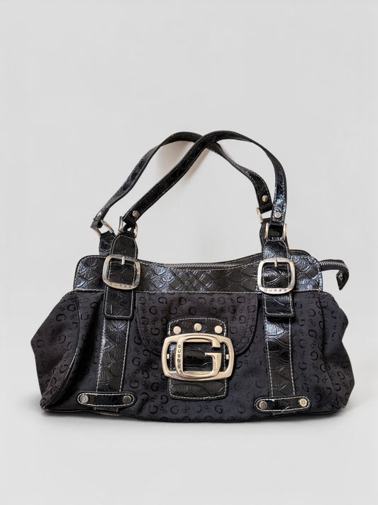 x Guess Handtasche Schwarz mit Logo
