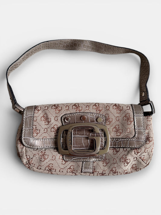 x Vintage Guess Mini Shoulder Bag – Beige & Taupe