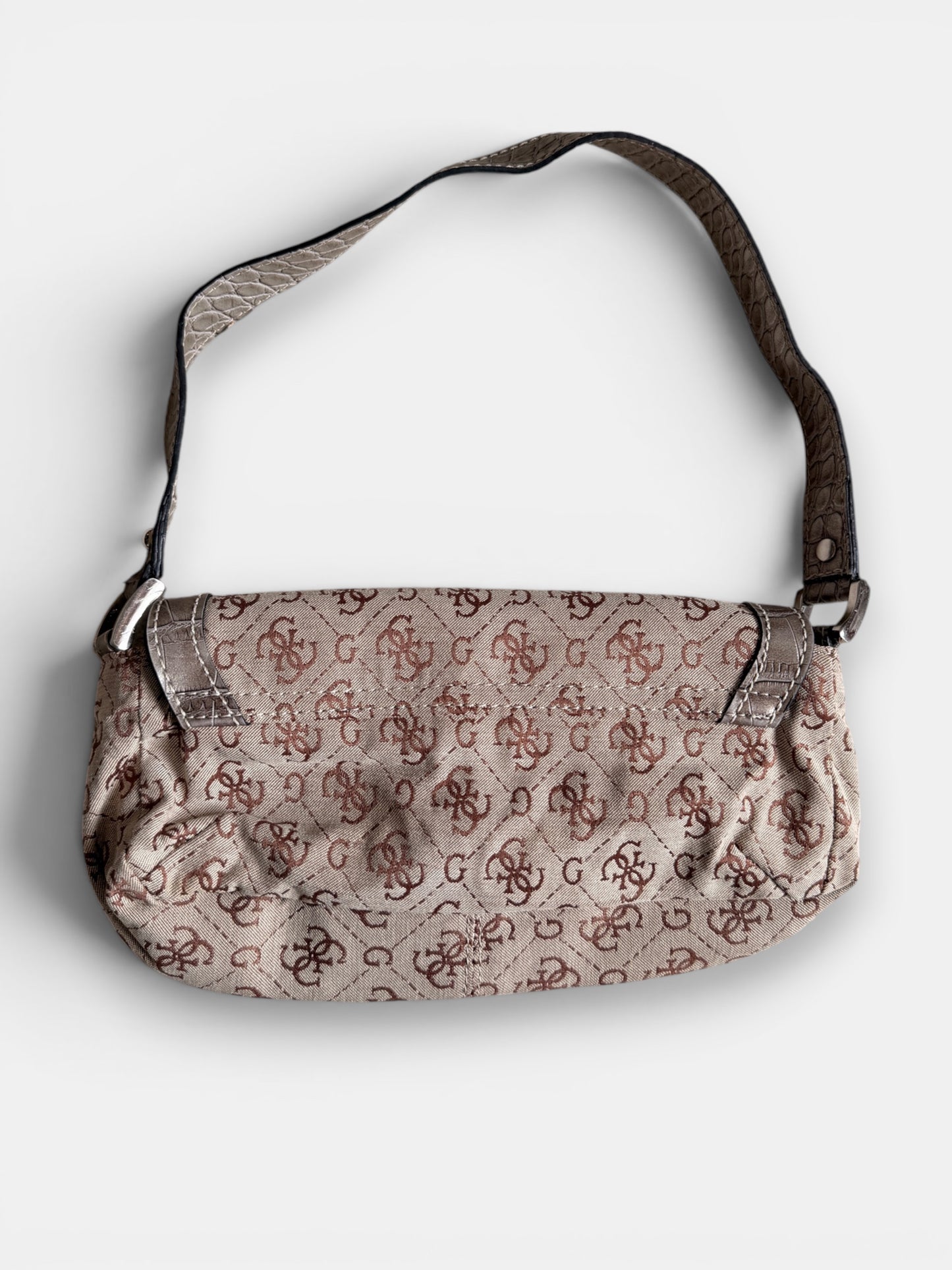 x Vintage Guess Mini Shoulder Bag – Beige & Taupe