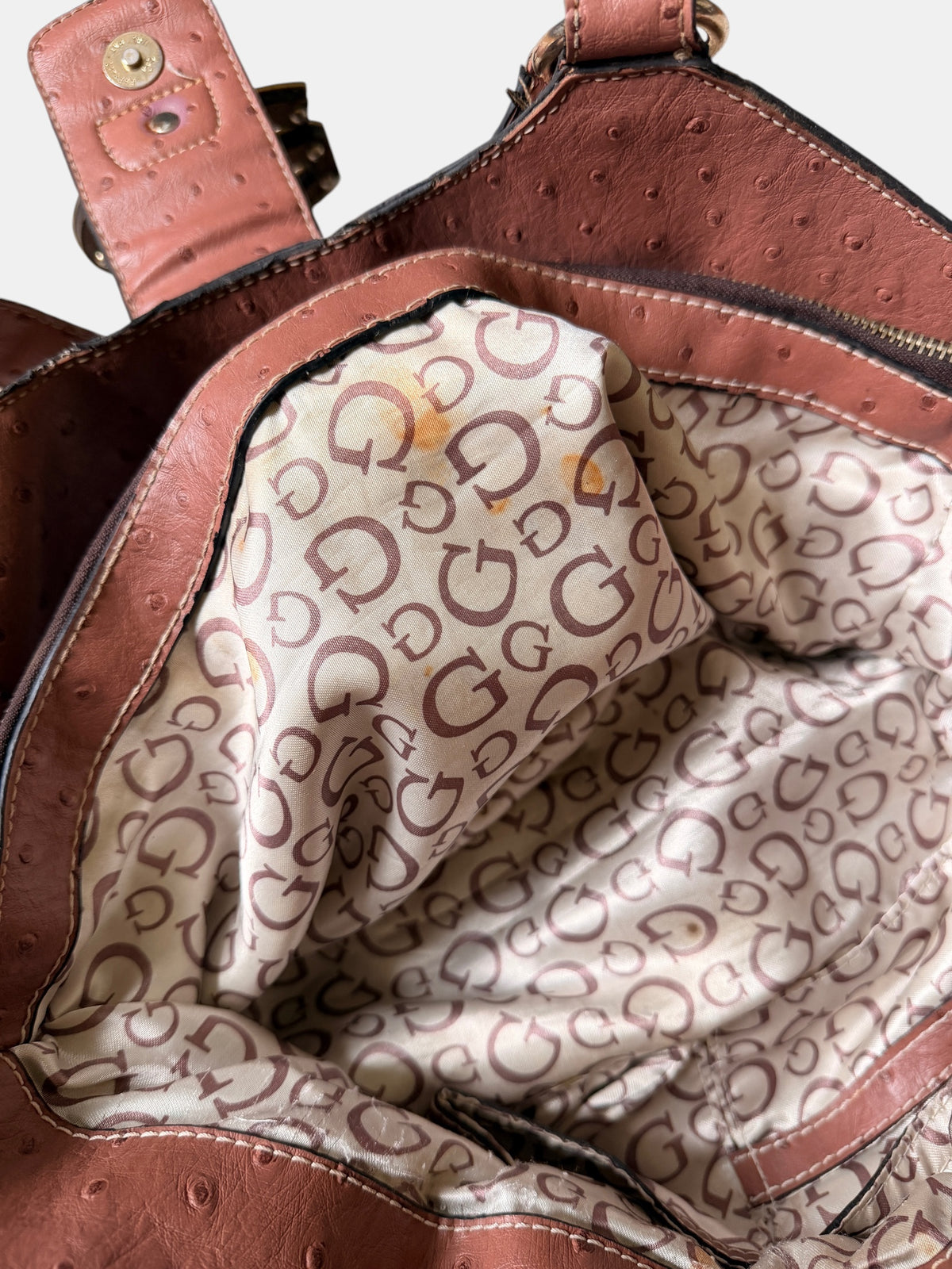 x Guess Zebra Handtasche – Rosa & Braun