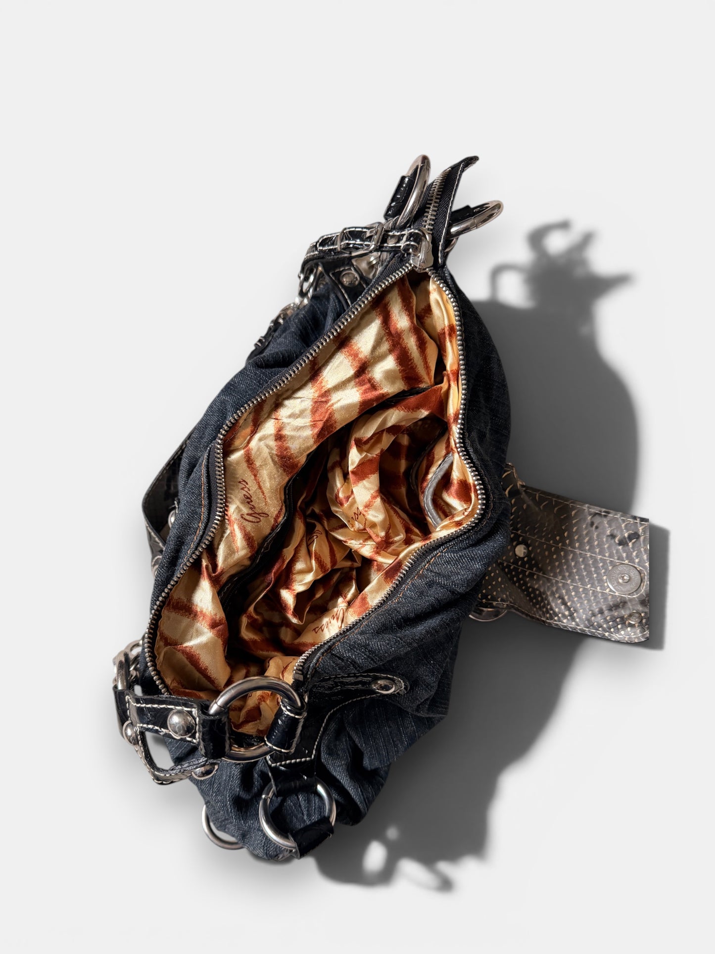 Guess Denim Schultertasche Dunkelblau