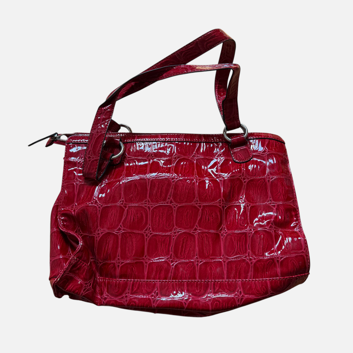 x Vintage Guess Shopper Rot Kroko Y2K